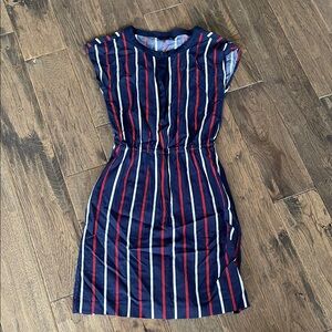 Tommy Hilfiger Navy Dress with Red and White Stripes